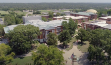 Aerial picture of campus