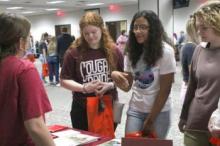 High school students attend a college fair in 2021. East Central University is hosting the 2022 college fair on Monday, Sept. 26, from 8:45-10:45 a.m.