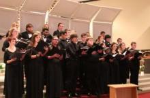 E C U chorale performs in April at Saint Joseph's Catholic Church in Ada. 