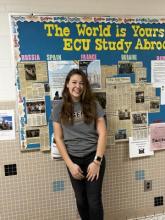 East Central University student Gabriela King prepares to study abroad in Swansea, Wales, as a Brad Henry Scholarship recipient.