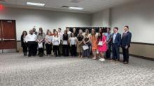 N S L S inducts more than 30 students at ECU