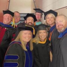 Sports Administration faculty and graduates at East Central University