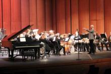 East Central University Brass Band performs in November 2022 under the direction of Dr. Jace Vickers. 