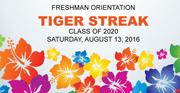 Tiger Streak (Freshman Orientation)