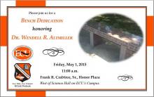 Altmiller Bench Dedication