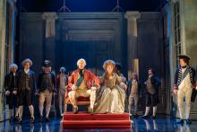 Photo from production of The Madness of George III NOttingham Playhouse