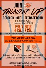 Thunder Pre Game Event Poster