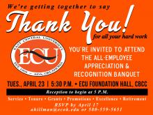 ECU Employee Banquet Invite