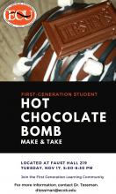 First Generation Student Hot Chocolate Bomb Make and Take