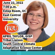 April Taylor lecture flier 
