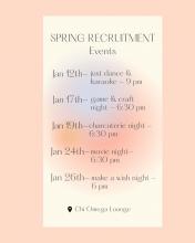 Chi Omega Rush Events 