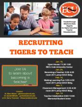 Recruiting Tigers to Teach Flier 