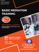 Basic Mediation Training Flier 
