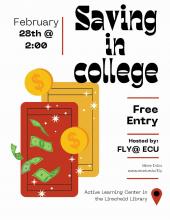 Saving in College Flyer 
