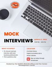 Mock Interviews Flier