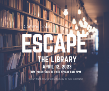 Escape the Library Flyer