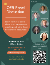 OER Panel Discussion Flyer 