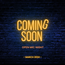 Open mic night flyer