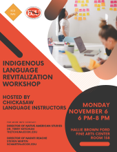 Indigenous Language Revitalization Workshop - Chickasaw community members