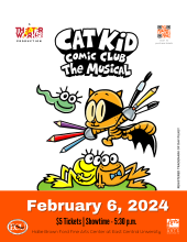 Cat Kid Comic Club The Musical flyer